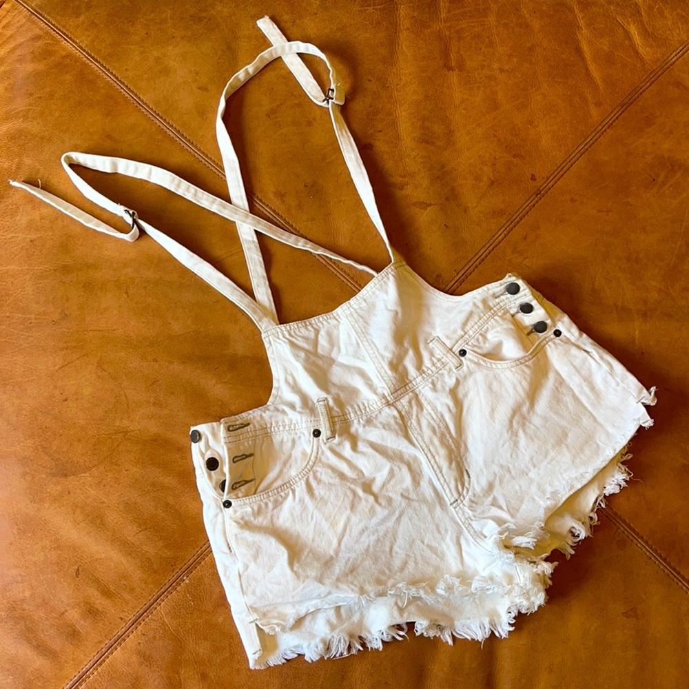 Free People Overall Shorts